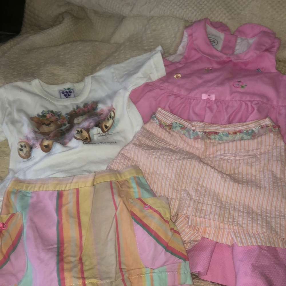 Summer Bundle of 2 dresses and 2 skorts, size 2